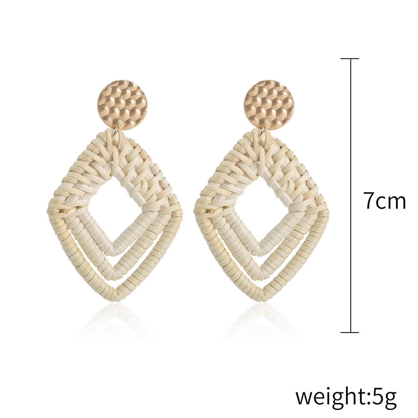 Vintage Boho Hanmade Woven Earrings for Women