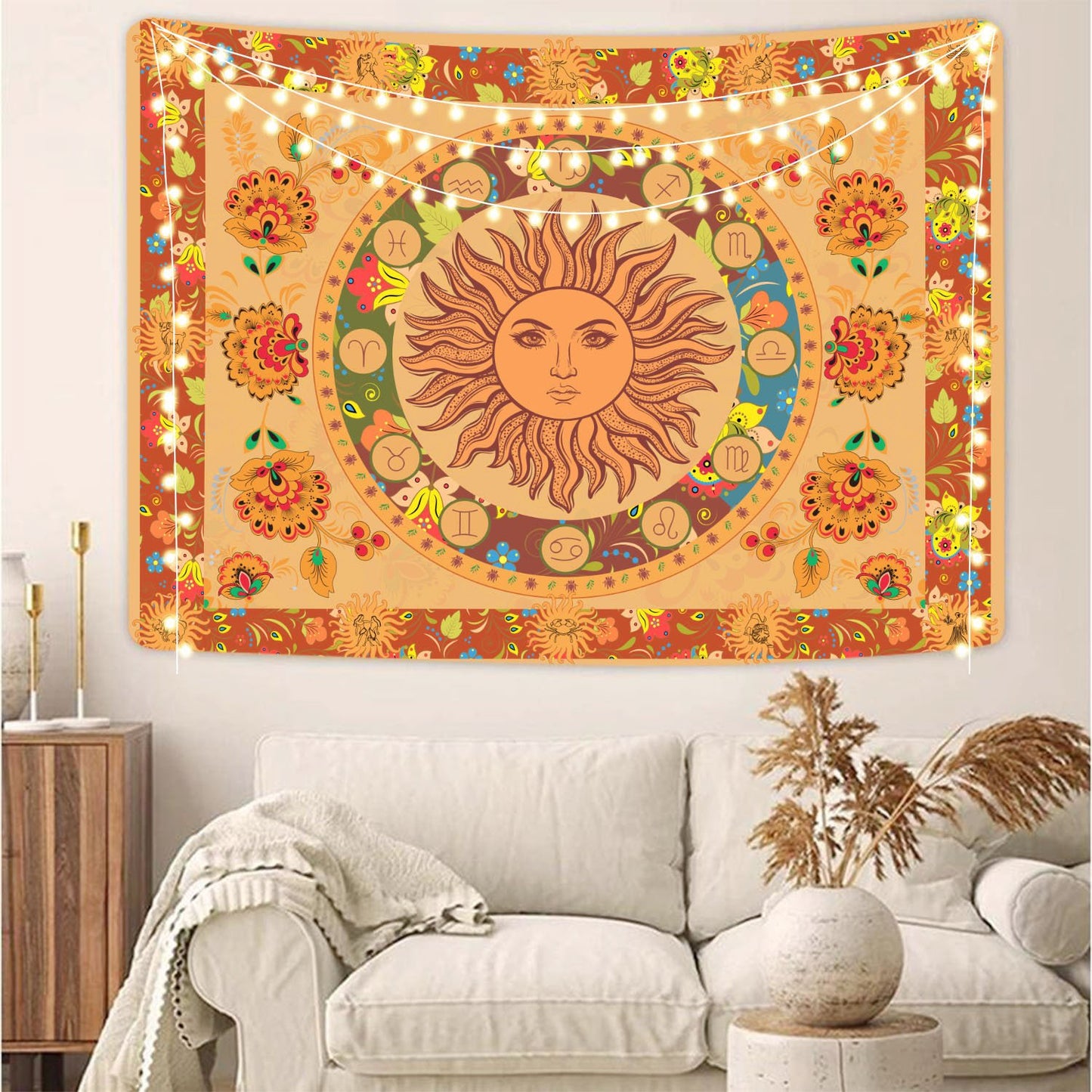 Goddess Sun Decorative Hanging Wall Tapestry-LS-BKTY001-150x130-Free Shipping at meselling99