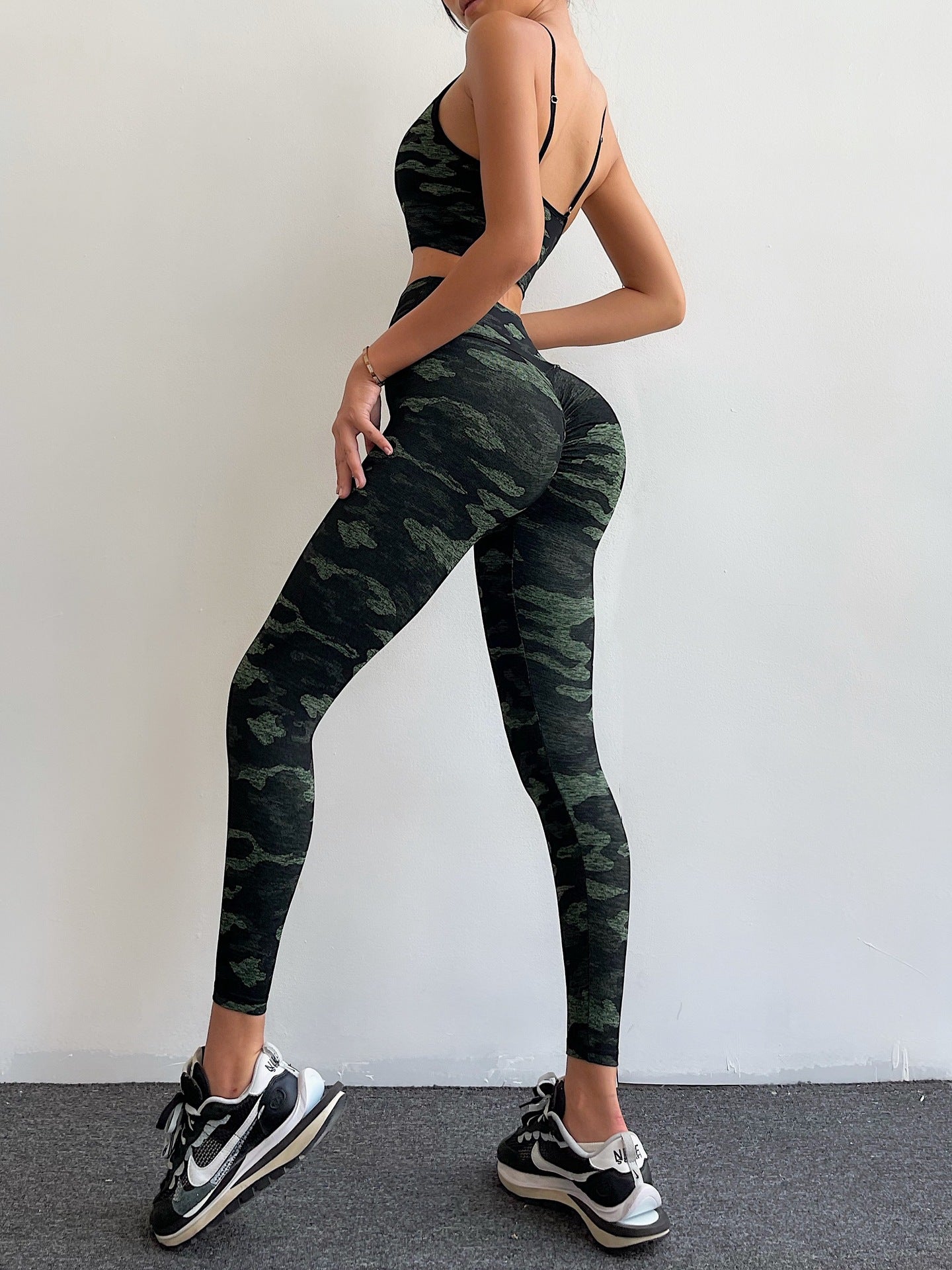 Women Sexy High Waist Camouflage Yoga Leggings