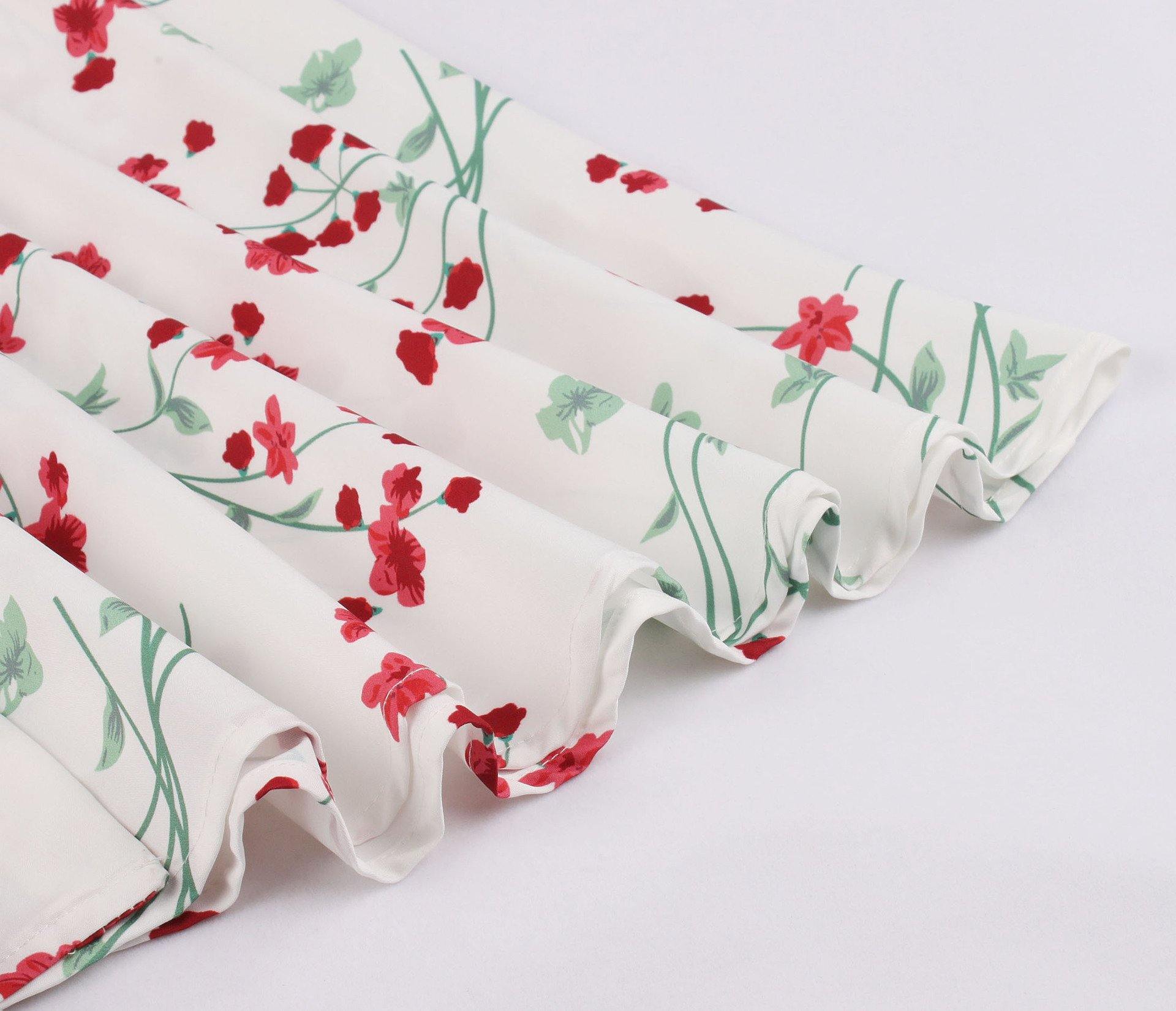 Halter Backless Floral Print Midi Length Dresses-STYLEGOING