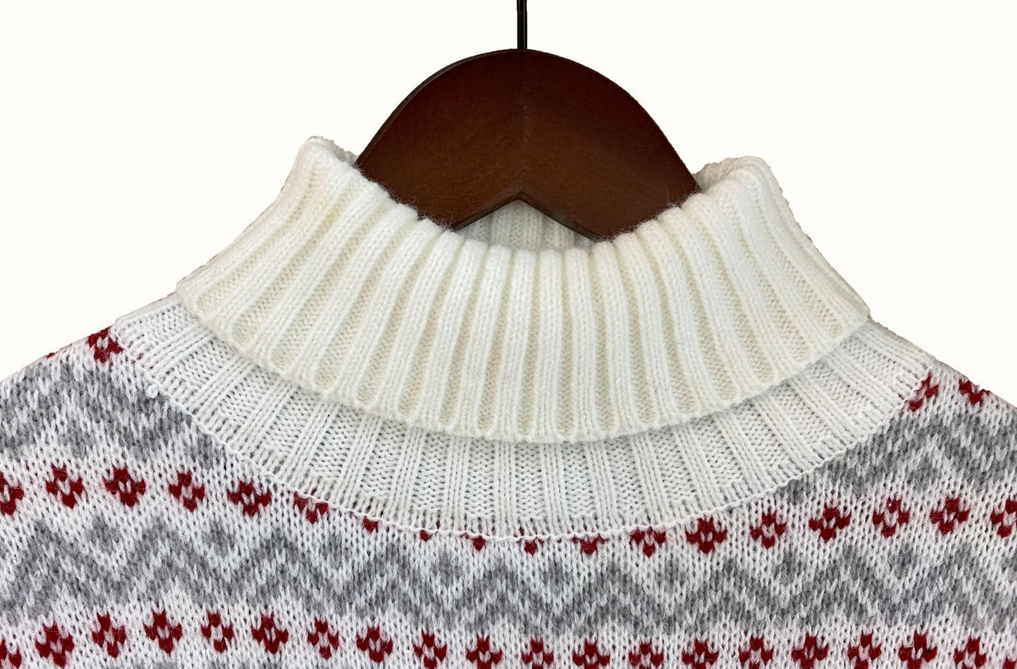 Christmas Elk High Neck His-and-hers Knitting Sweaters