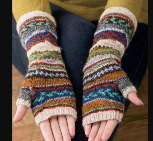 Casual Women Wear Knittinng Winter Gloves