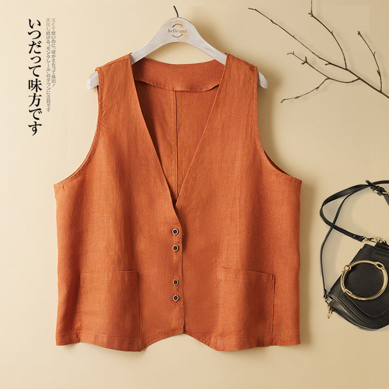 Summer Sleeveless Casual Women Vests