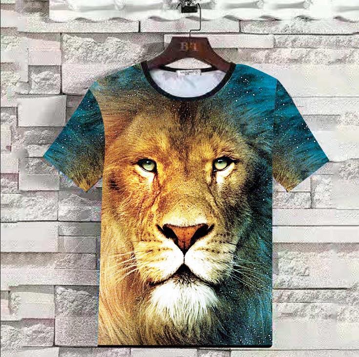 Summer 3D Animal Print Men T Shirts-STYLEGOING
