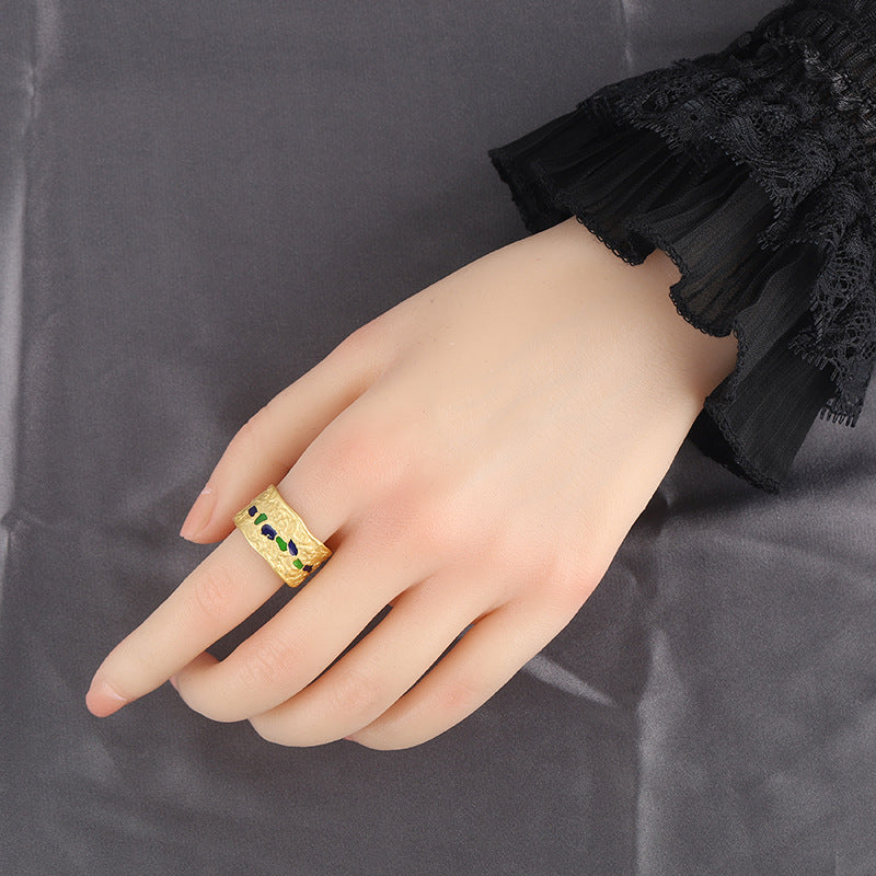 Irregular U Shape Sterling Silver Rings for Women