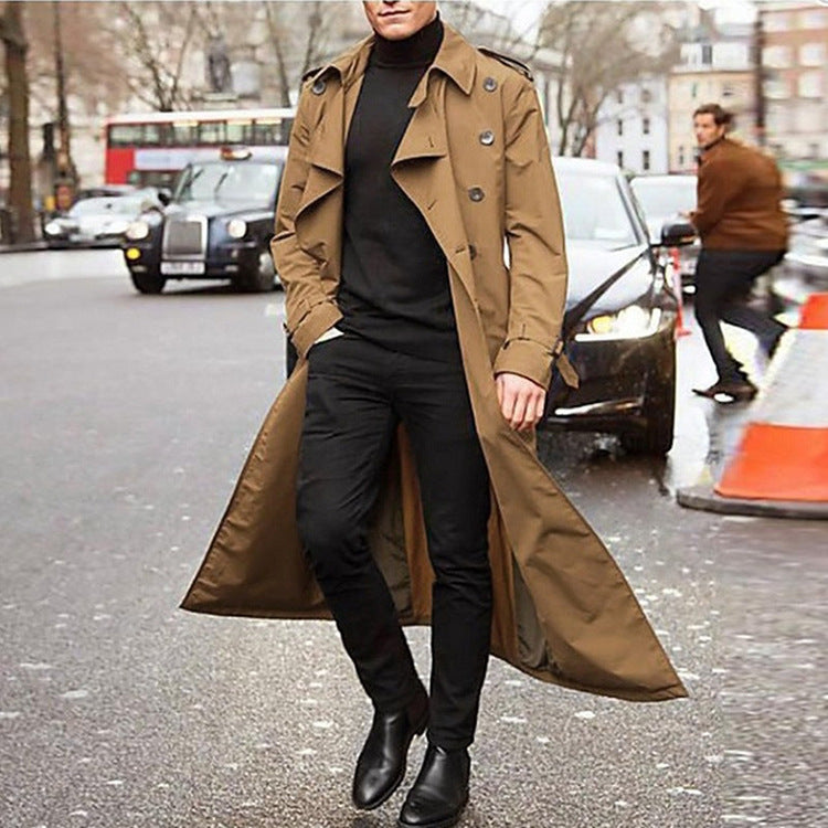 Casual Long Trenchcoat for Men