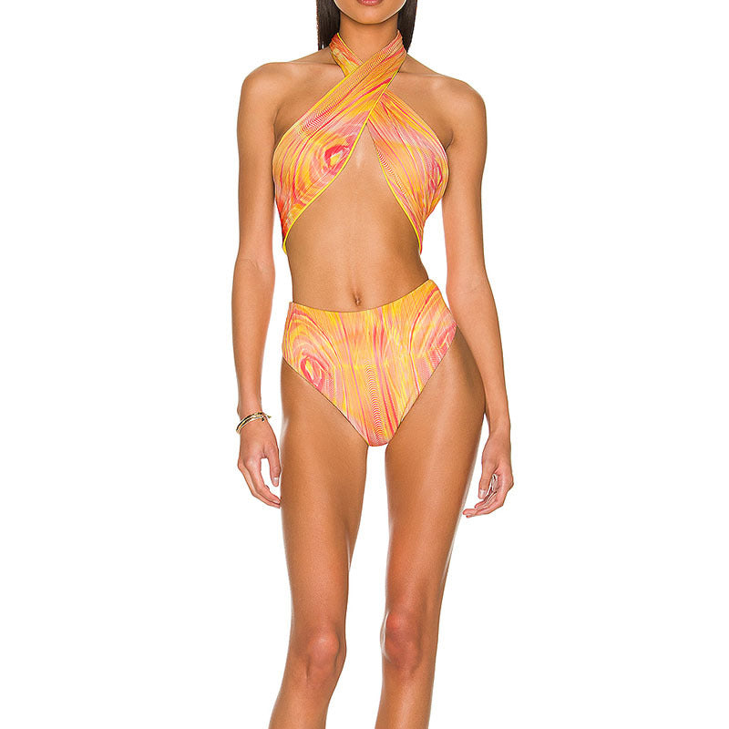 Sexy Halter Backless Bikini Swimsuits