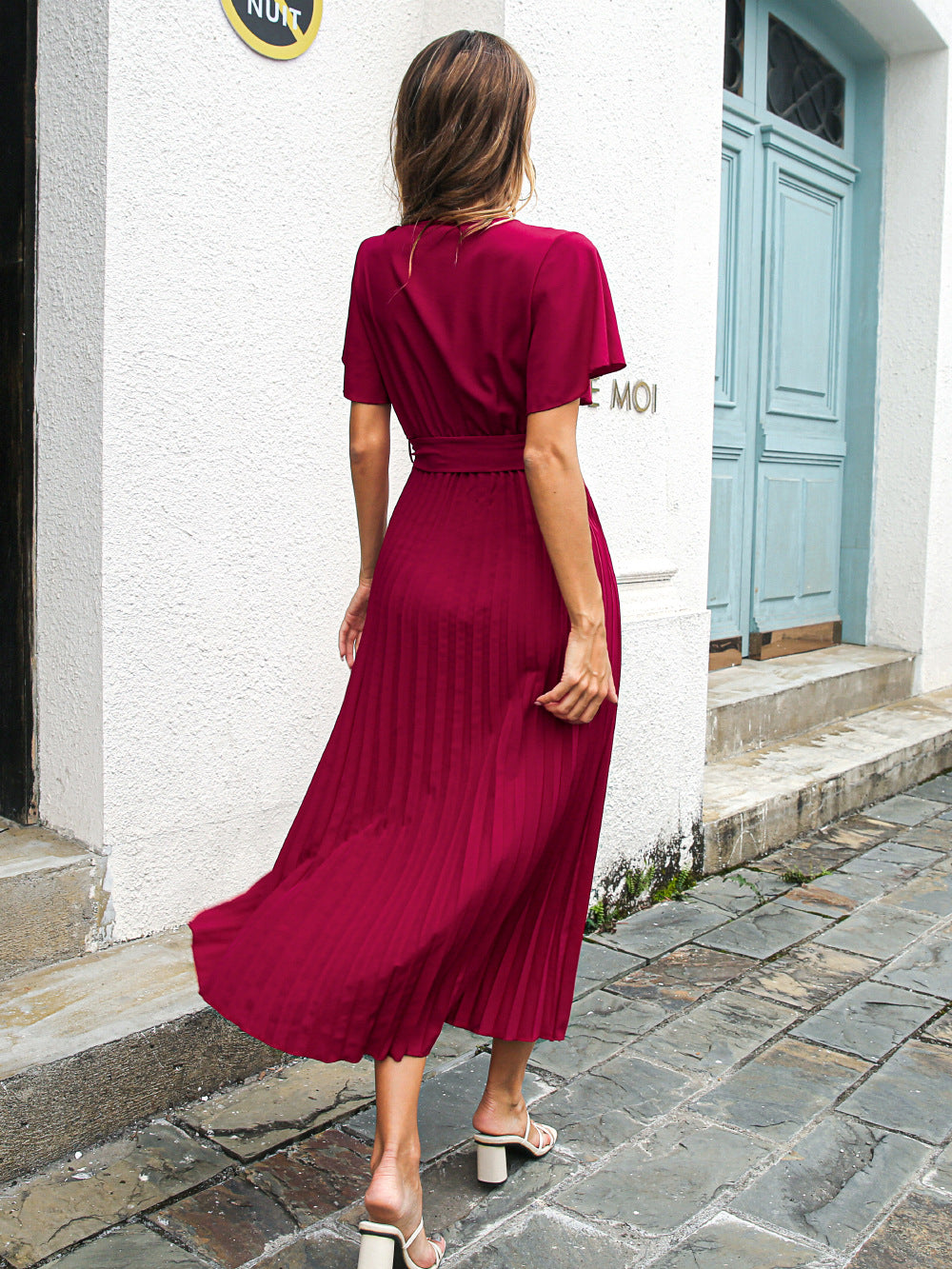 Leisure Ruffled Chiffon Summer Daily Dresses