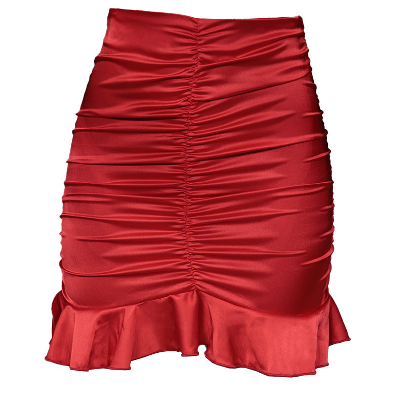 Sexy Ruffled High Waist Short Tops & Skirts for Women