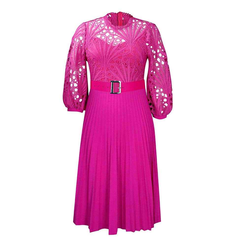 Elegant Hollow Out Plus Sizes Lace Party Dresses