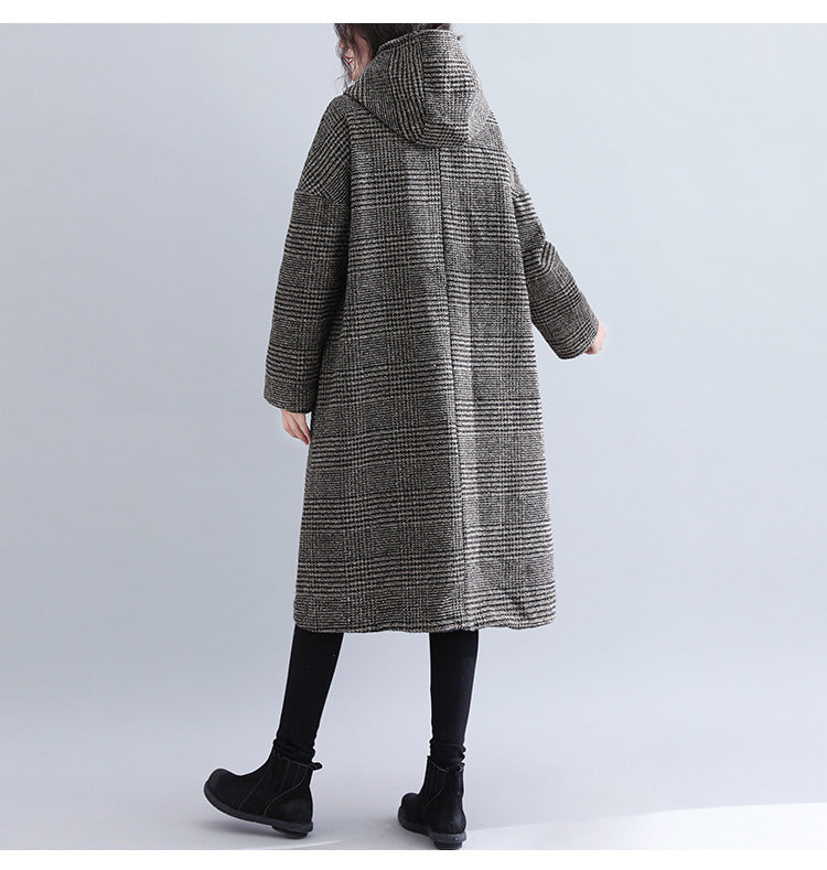 Casual Woolen Plus Sizes Women Overcoats