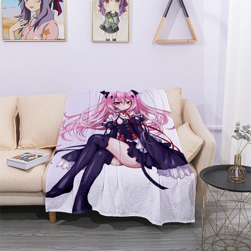 Animation Seraph Print Fleece Soft Blanket-2-50*60(inch)-Free Shipping at meselling99