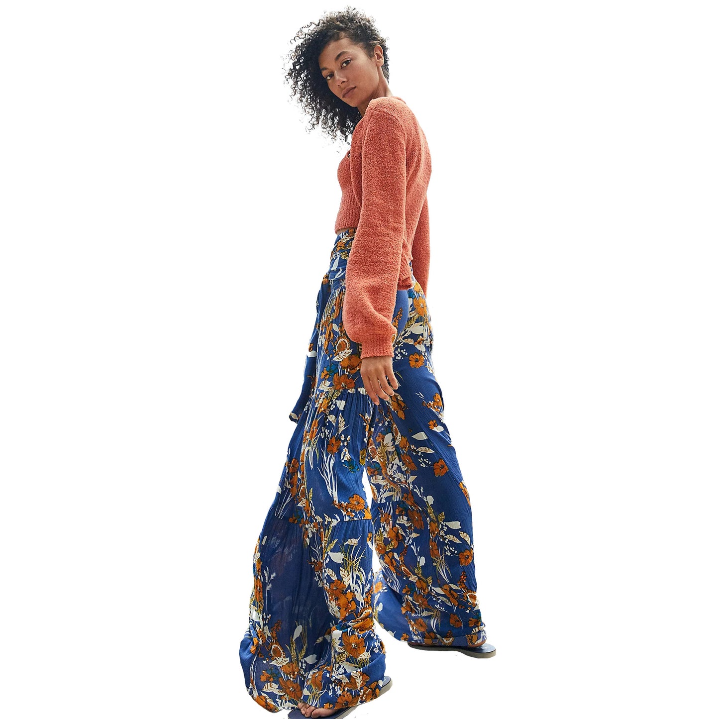 Casual Dyed Trumpet Pants for Women
