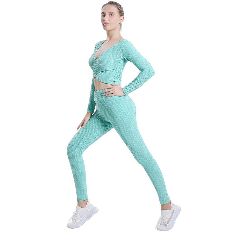 Sexy Bubble Design Women Gym Outfits