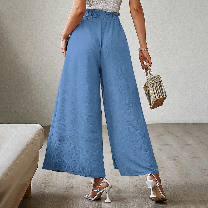 Summer High Waist Bowknot Women Pants