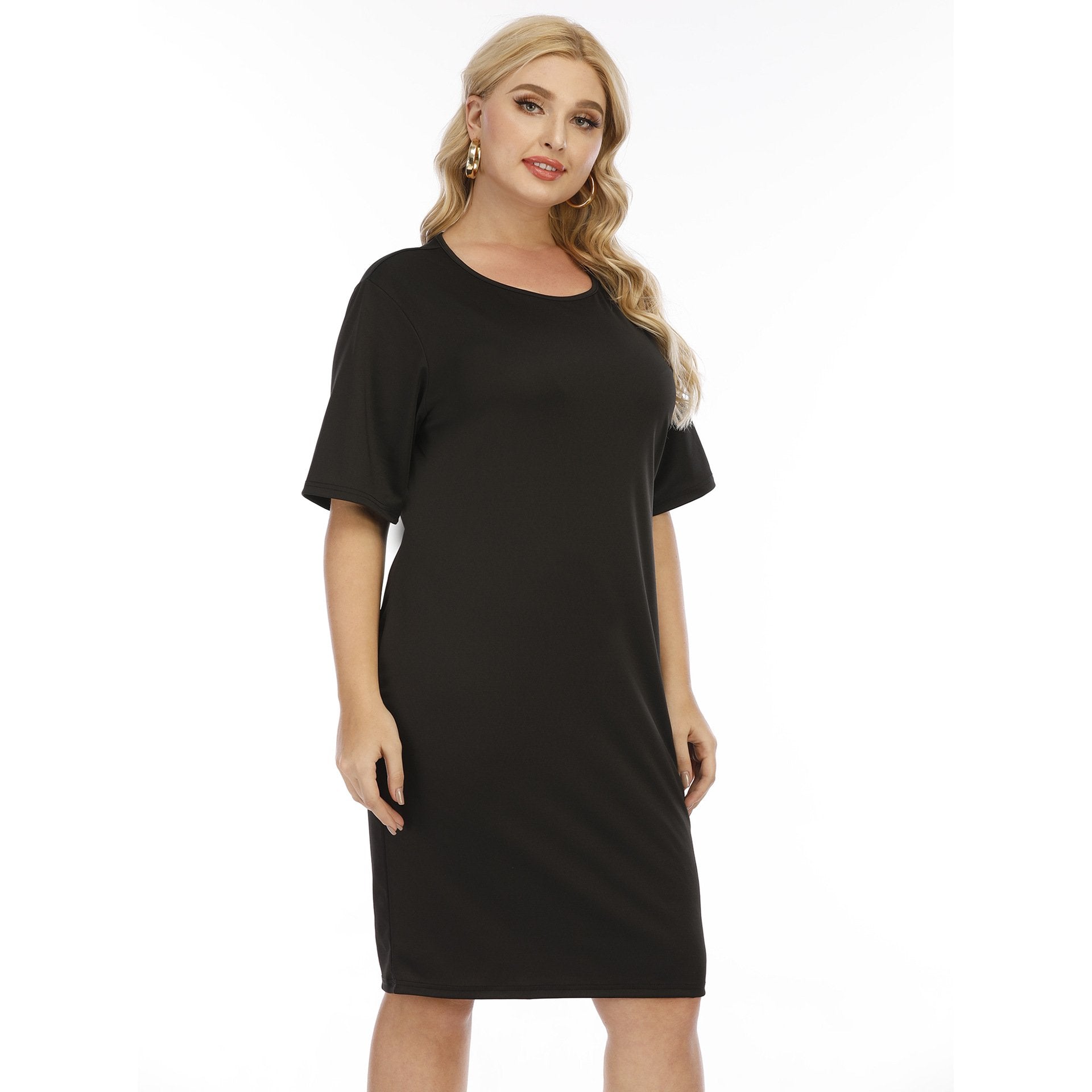 Bowknot Hollow Out Plus Sizes Dresses-STYLEGOING