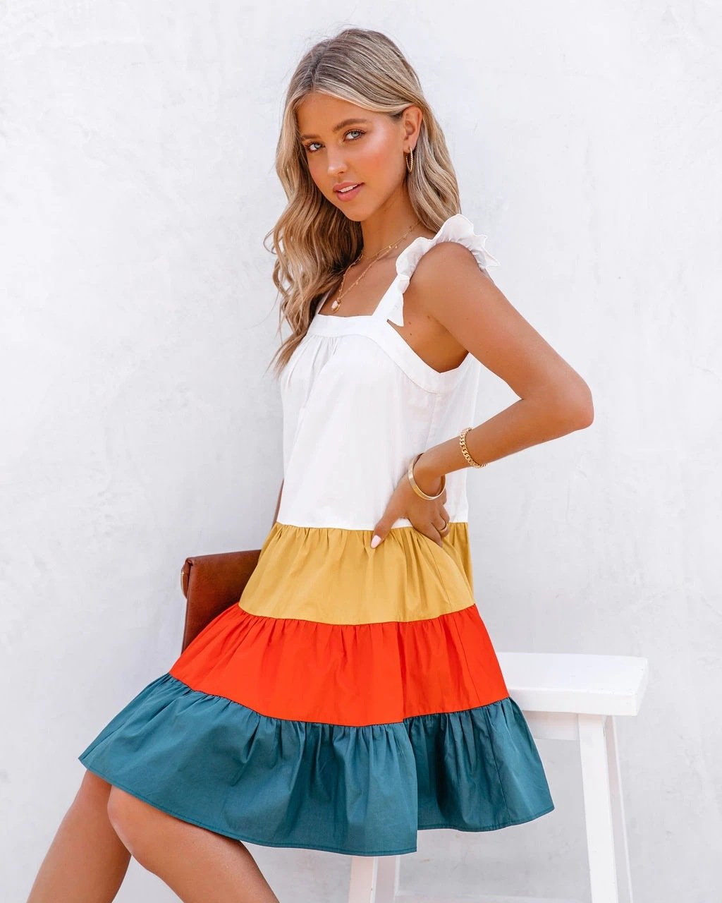 Summer Vaction Cake Short Dresses-STYLEGOING