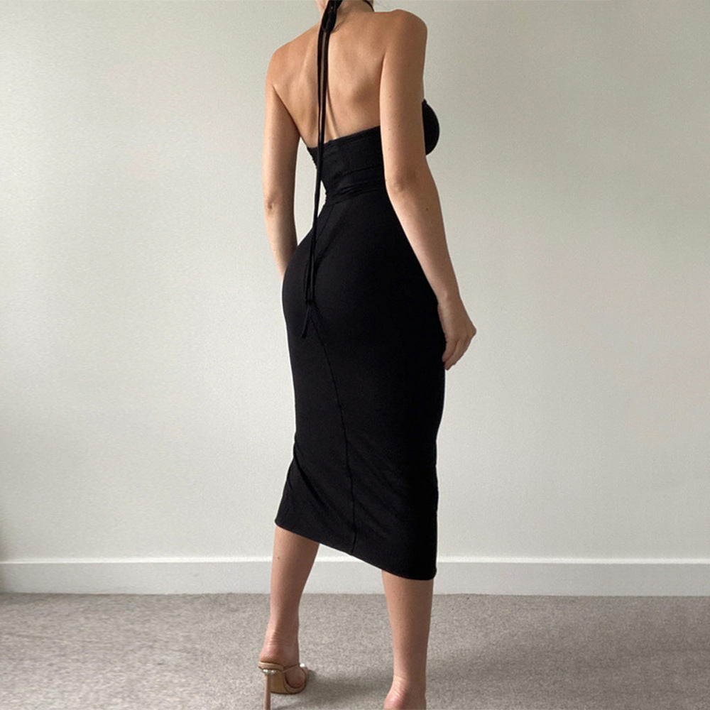 Sexy Strapless Drawstring Sheath Dresses