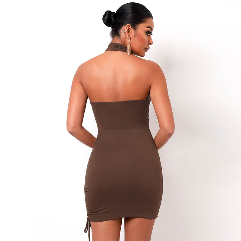 Sexy Halter Backless Summer Bodycon Dresses