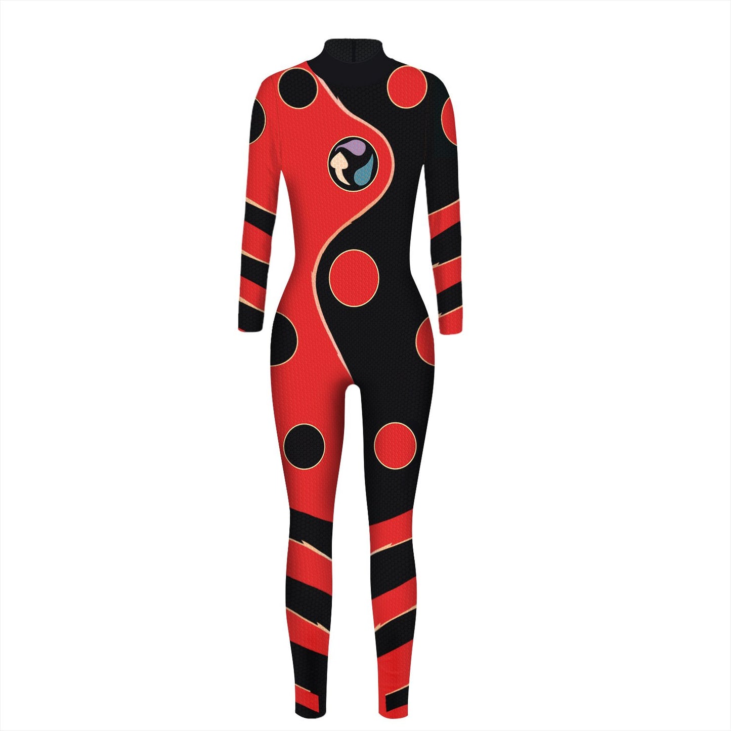 Happy Halloween Print Long Sleeves Jumpsuits Cosplay Costume