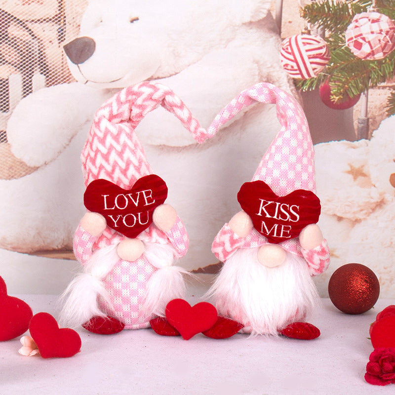 Lovely Valentine's Day Faceless Sweetheart Dolls