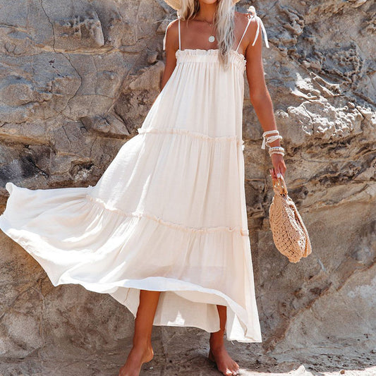 Casual Summer Strapless Beach Dresses