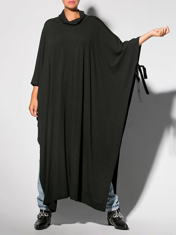 Casual Cotton Round Neck Long Cozy Dresses