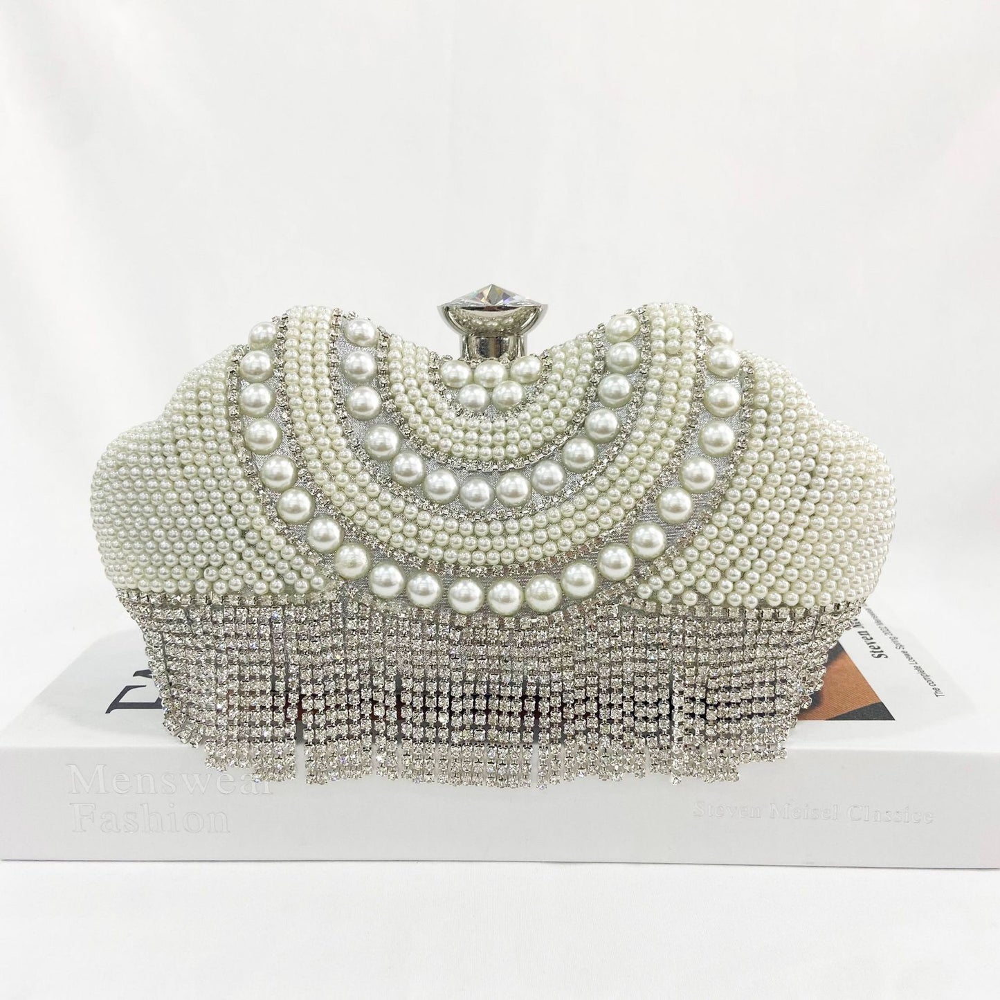 Women Tassels Design Jewelry Wedding Clutch Bags