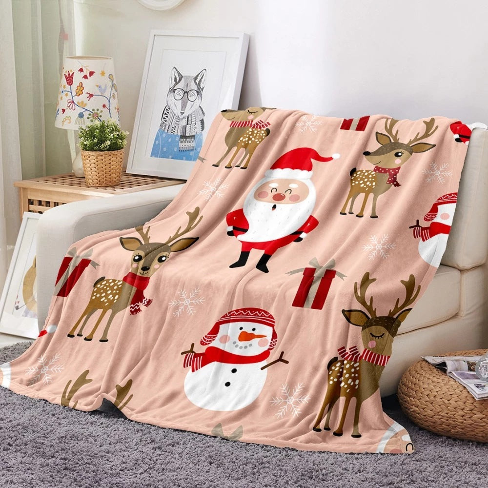 Merry Christmas Design Casual Fleece  Blankets