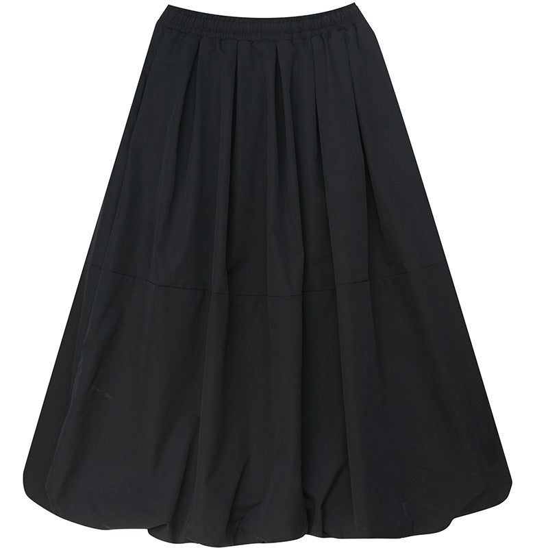 Black Designed Spring Plus Sizes Skirts