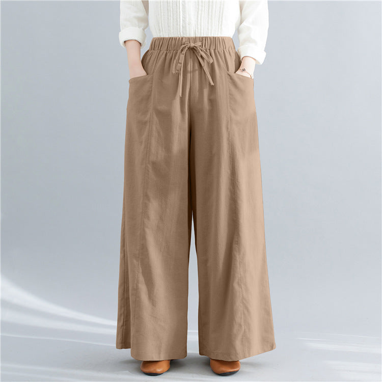 Casual Linen Loose Plus Sizes Women Pants