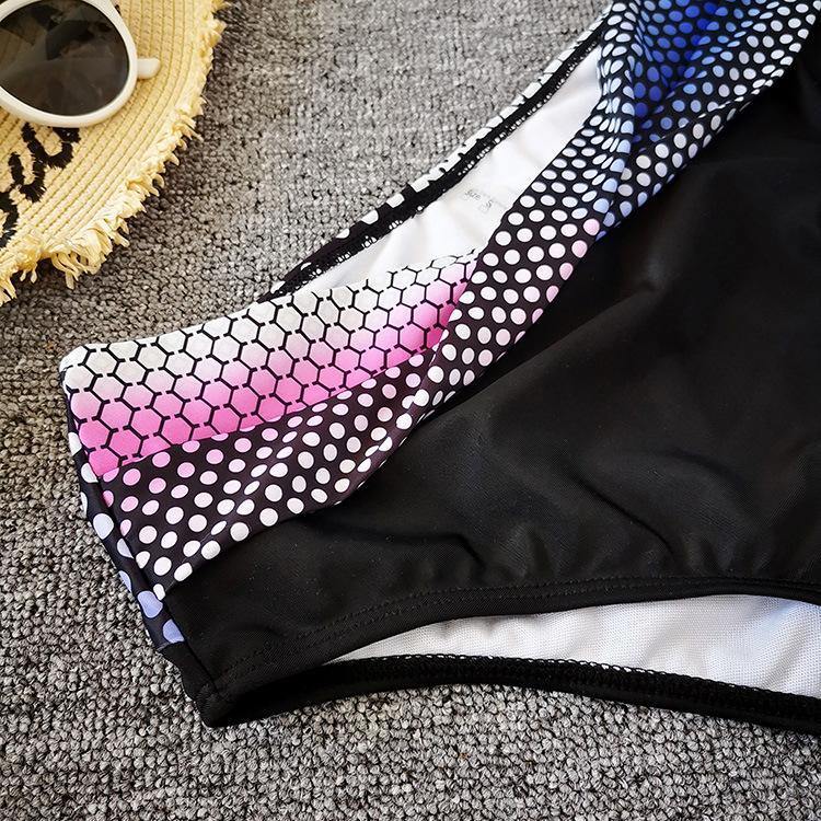 Sexy Arrival Gradient Color Dot Print Bikini-STYLEGOING