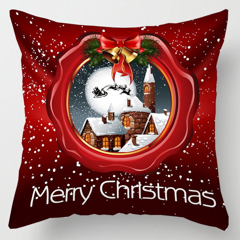 5pcs/Package Merry Christmas Santa Claus Pillow Case