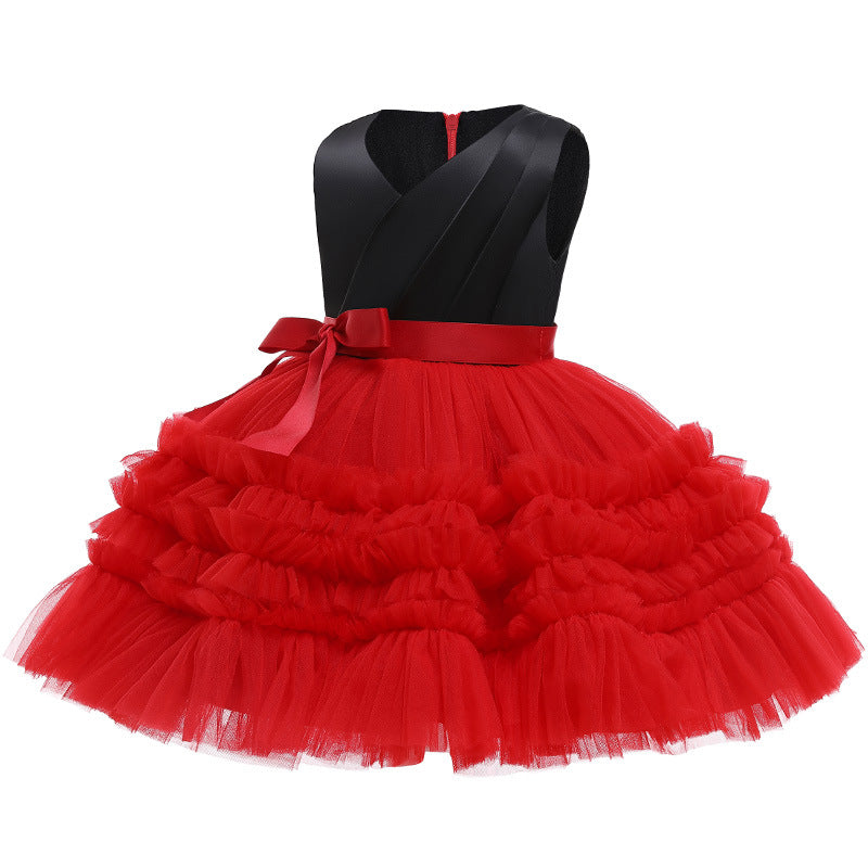 Cute Cake Style Kid's Party Princess Dresses
