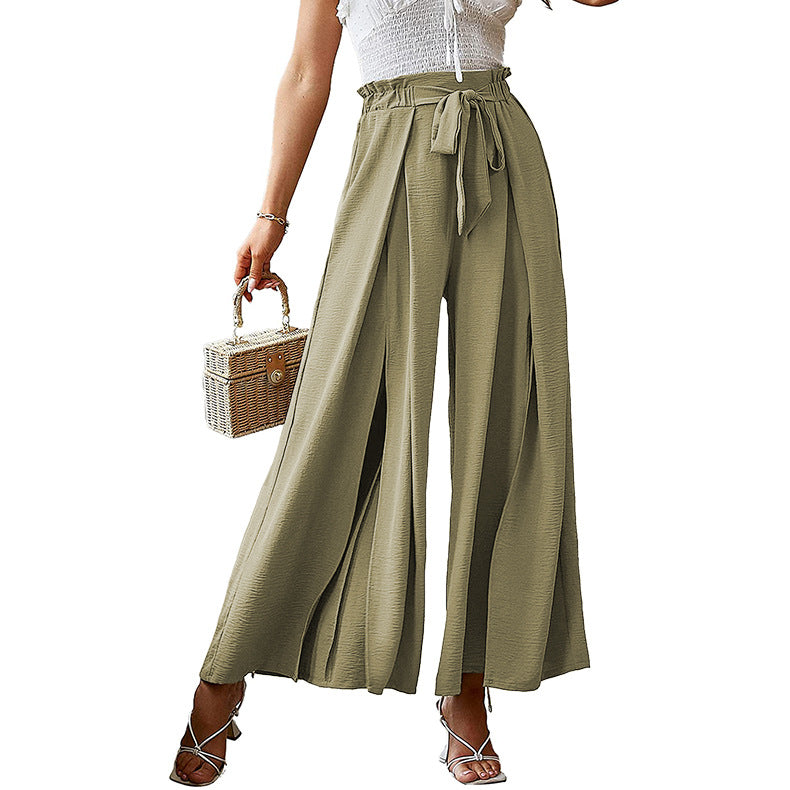 Summer High Waist Bowknot Women Pants