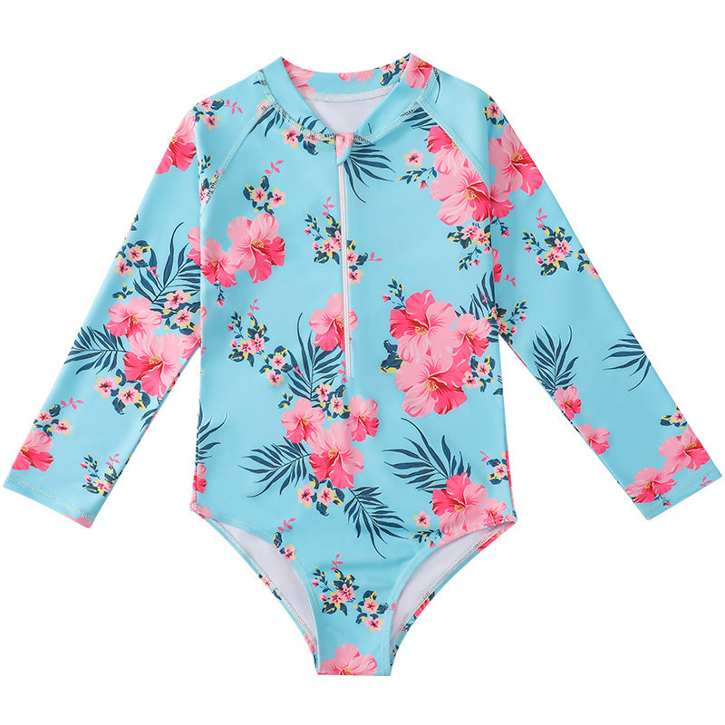 Long Sleeves Summer Beach Swimsuits for Girls