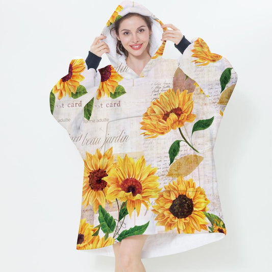 3D Plants and Flowers Cozy Sleeves Blanket--Free Shipping at meselling99