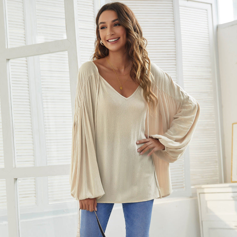 Casual Simple Design Fall Blouses for Women