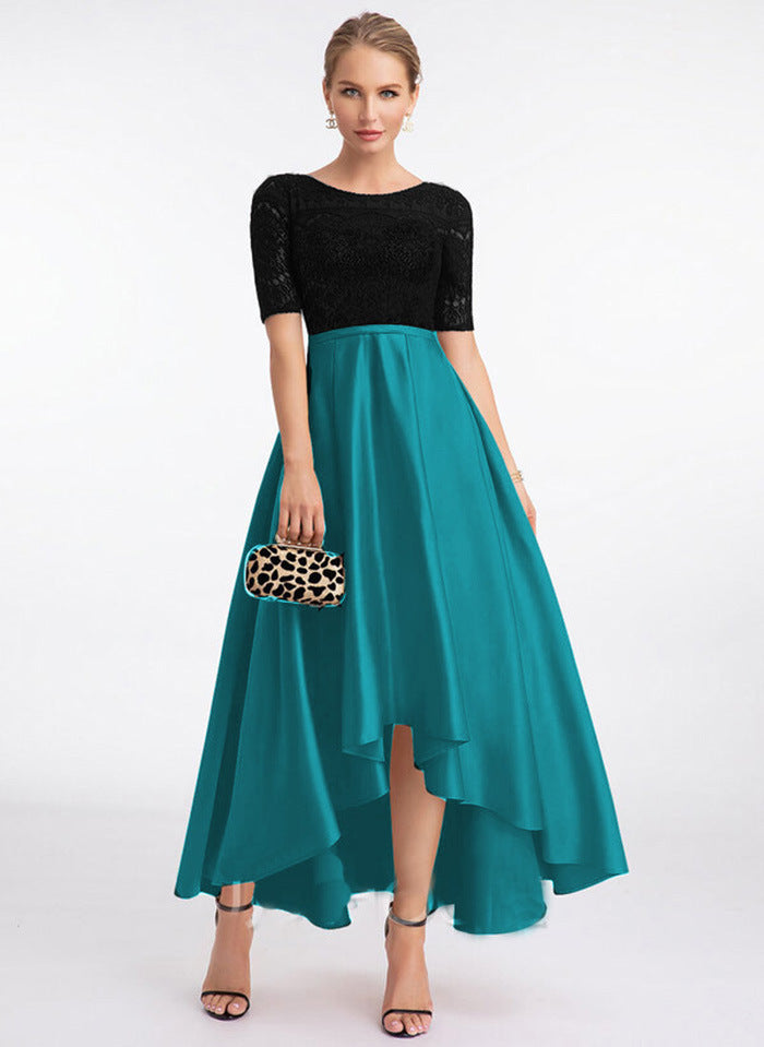 Elegant Asymmetrical Lace Party Dresses