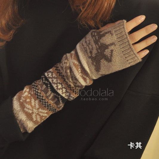 Women Knitted Winter Gloves