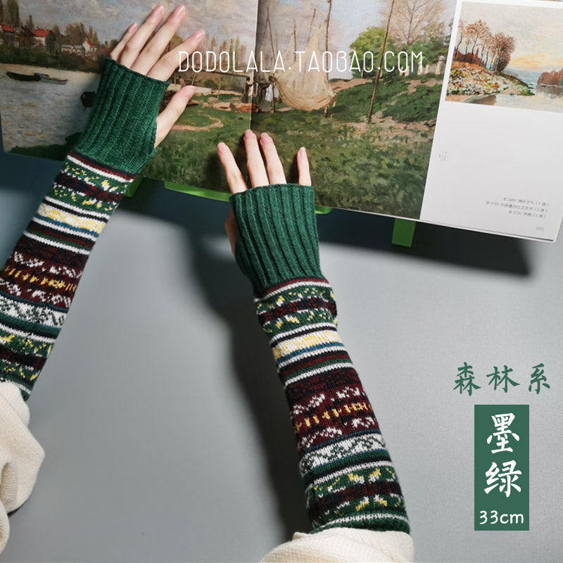 Women Knitted Winter Gloves