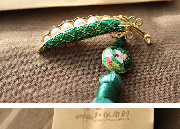Ethnic Pea Design Brooches for Scarves/cardigans