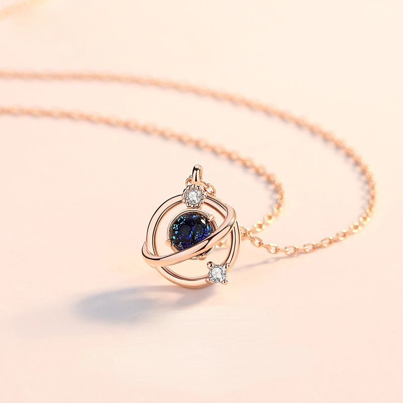 Fantasy Planet Design Silver Necklace for Women