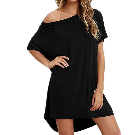 Casual Round Neck Short Daily Dresses