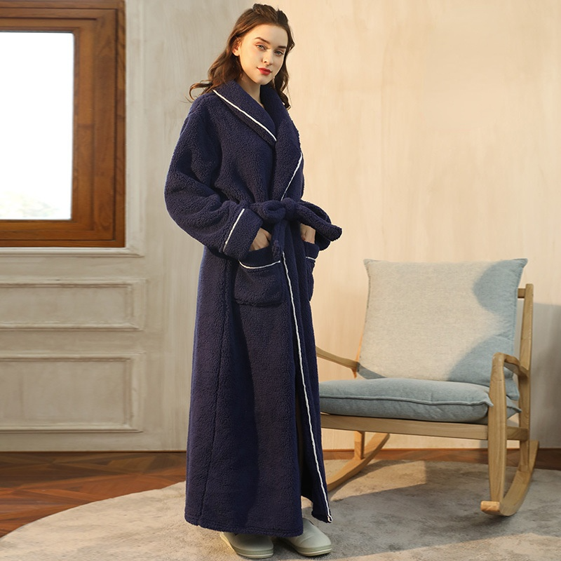 Luxury His-and-hers Winter Warm Sleepwear Robe