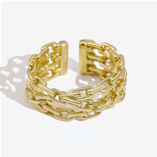 Fashion Bind Chains Silver Rings for Women