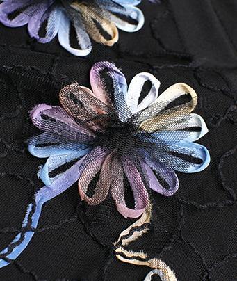 Printed Flowers Zipper Suspender Midi Dress-STYLEGOING