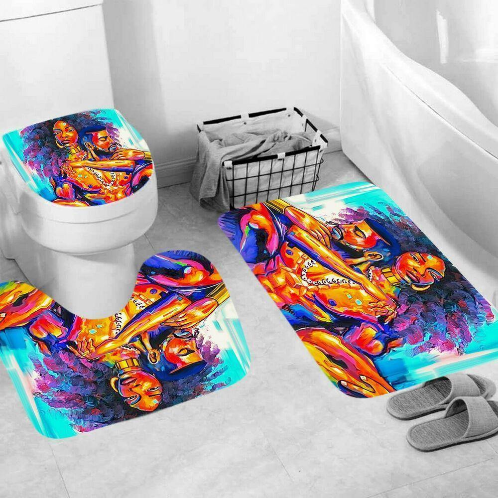 African Woman Shower Curtain-STYLEGOING