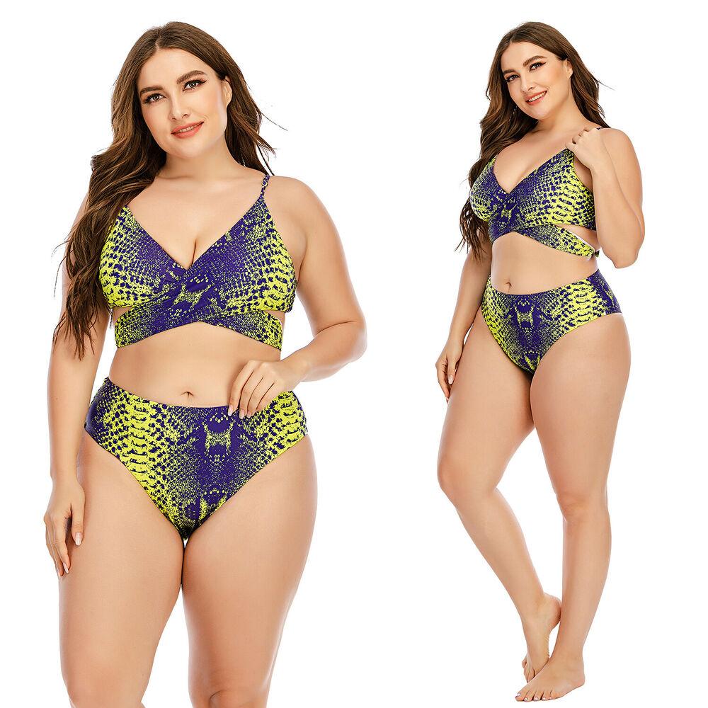 Plus Size Bandage Beach Bikini-STYLEGOING