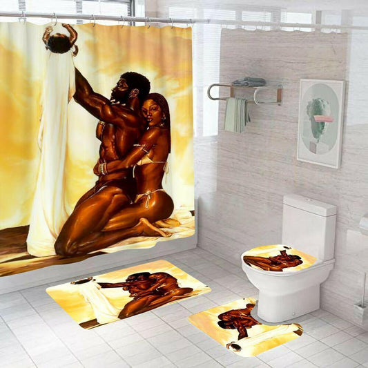 African Woman Shower Curtain-STYLEGOING